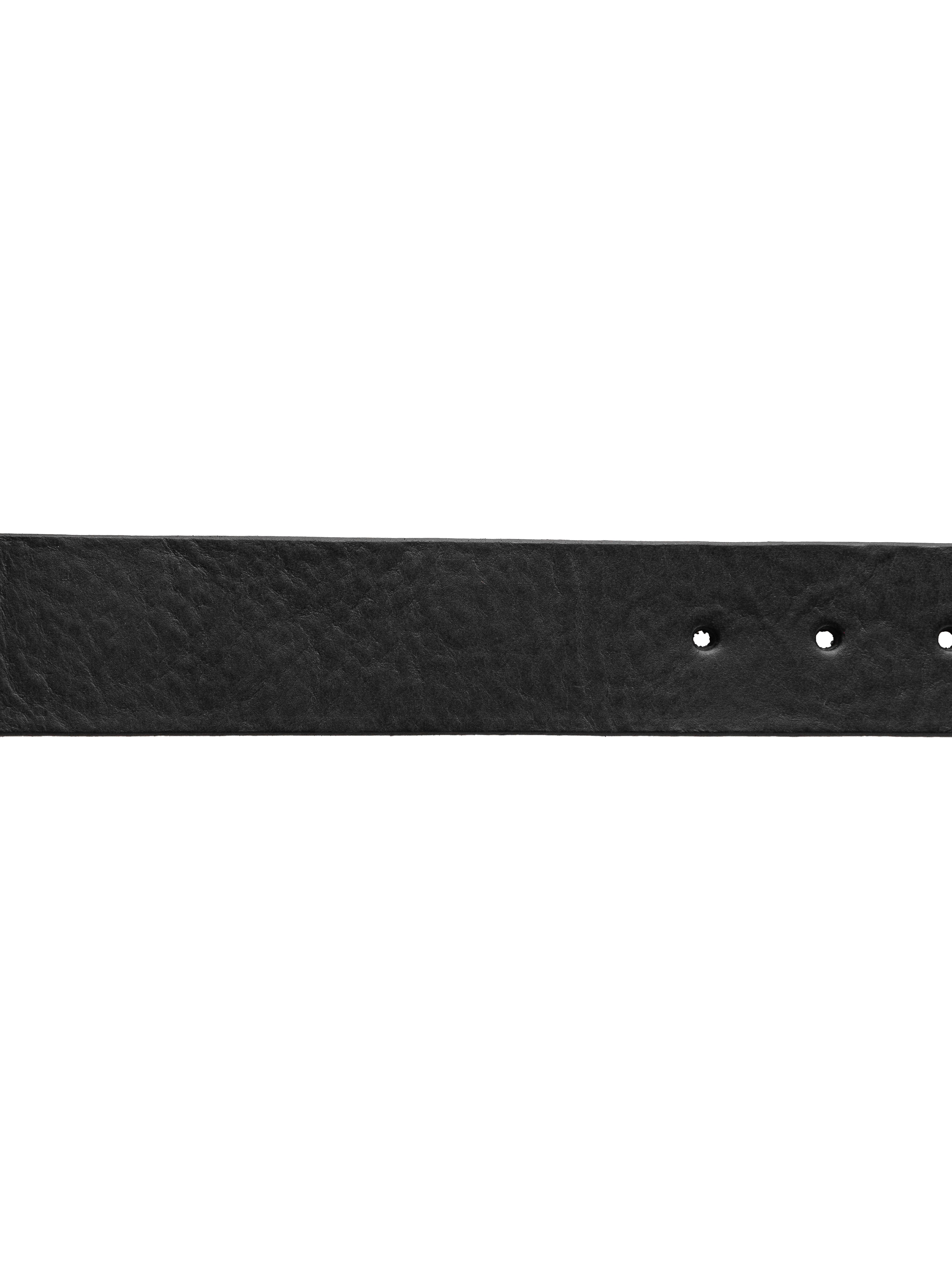 Vista del cuerpo del Cinturón Clásico Sillero Negro Estilo 10, destacando su diseño elegante y funcional, disponible en Boot Place.