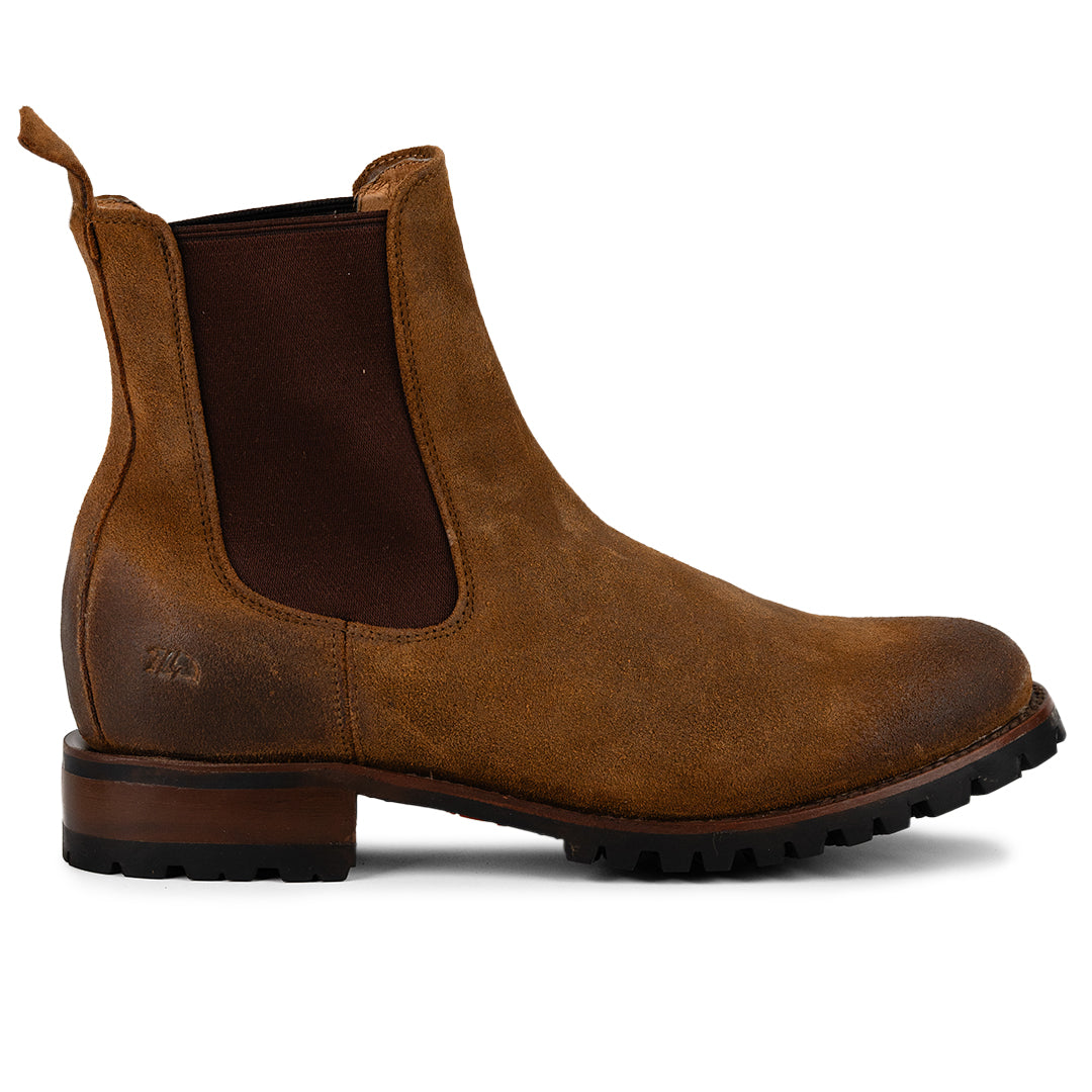 Vista lateral de la bota Chelsea Gamuza Ginger Siete Leguas 6202-S disponible en Boot Place.